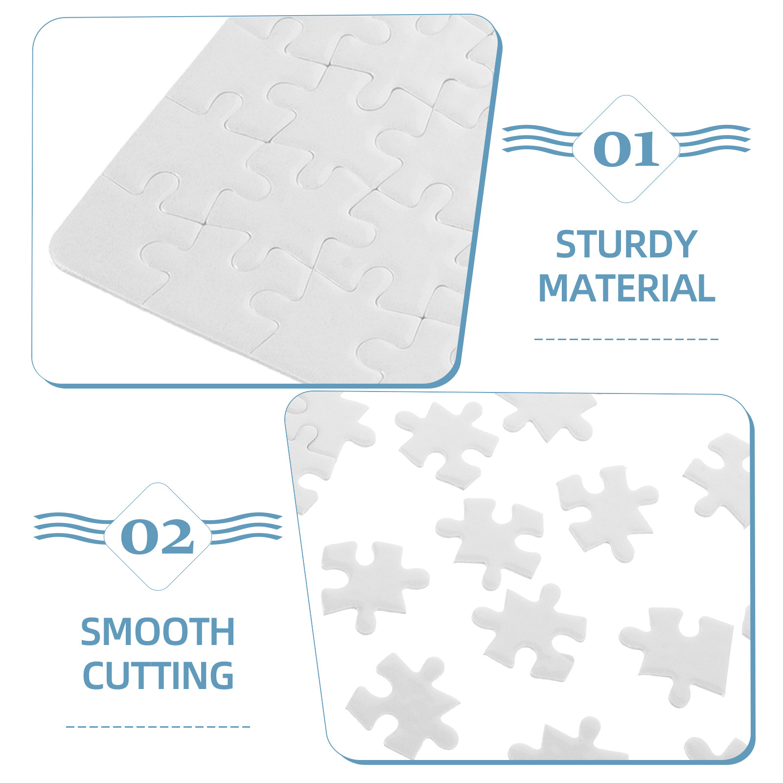 4 feuilles de puzzles vierges  - Puzzle Blank White avis et prix