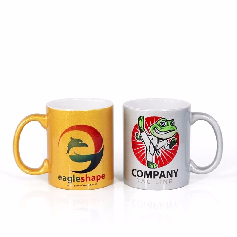 Tasse dorée en céramique avec  - Sublimation Mug White avis et prix
